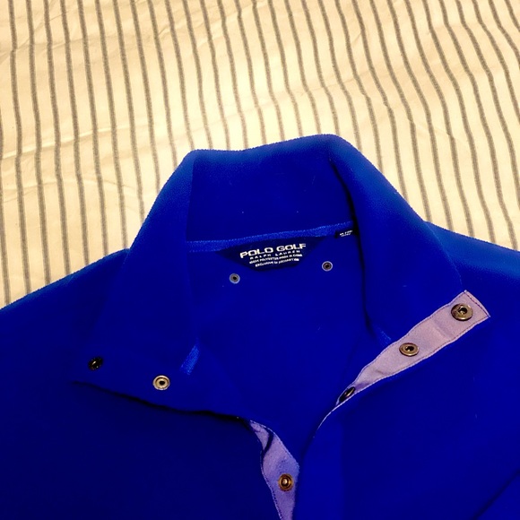 Men’s Medium Blue Polo / Ralph Lauren Sweater - Exclusive of Decoration - Picture 2 of 4